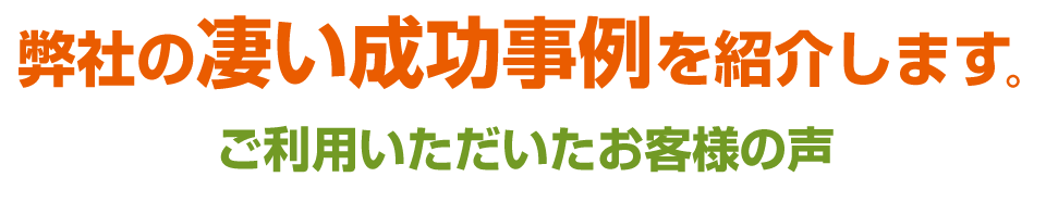 弊社のポスティング、チラシ配布での成功事例を紹介します。